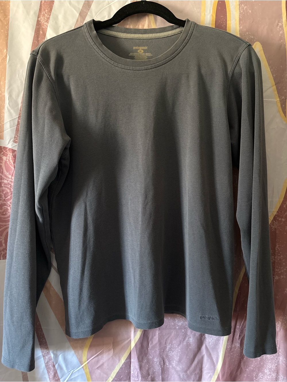 Patagonia Long-Sleeve Crewneck Top - Charcoal Gray